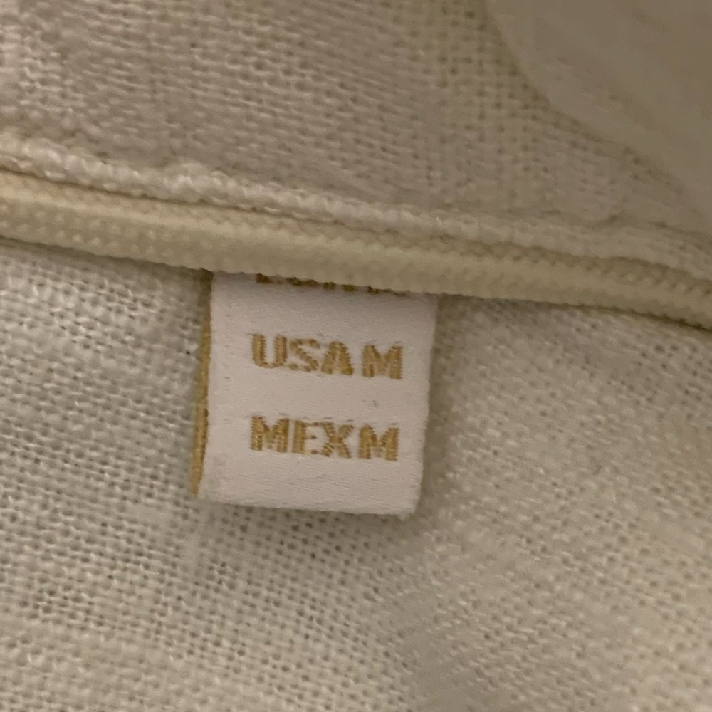 PORTER & ASH SS Linen Blend White/Cream Shirt - Picture 4 of 6